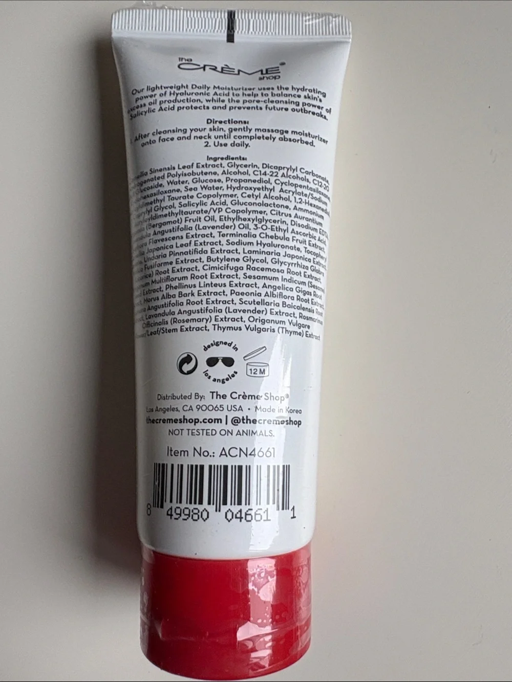 NWT Crème Shop What Acne? Daily Moisturizer